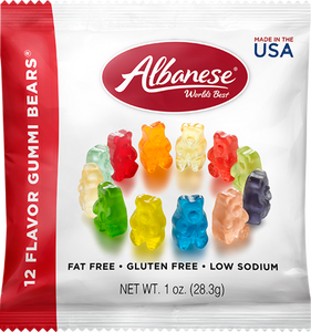 12 Flavor Gummi Bears 1oz Bag