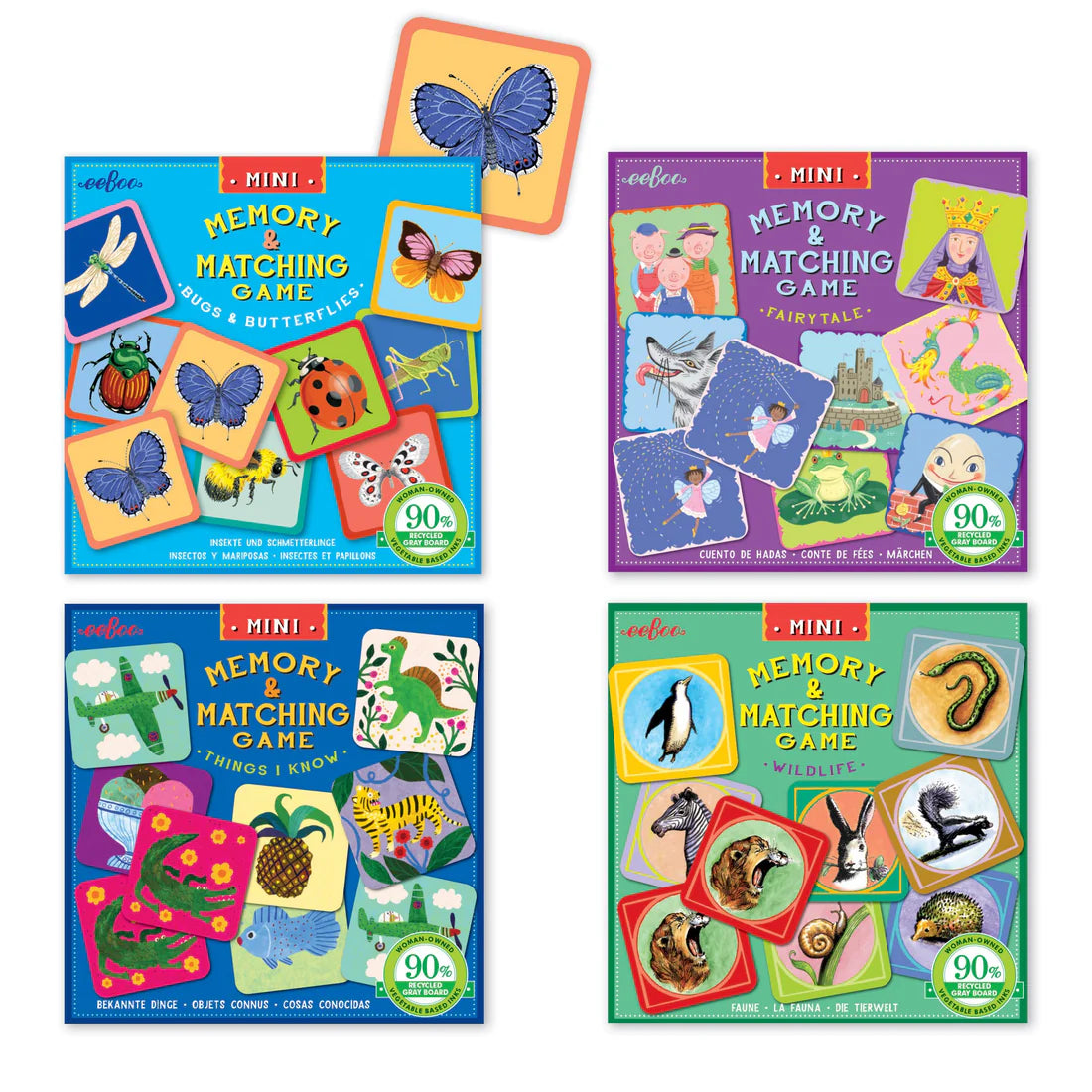 Watercolor Insect Matching Game: Preschool Printable