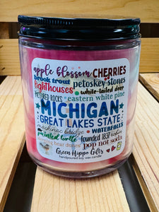 Michigan Subway Words 9 oz. Candle