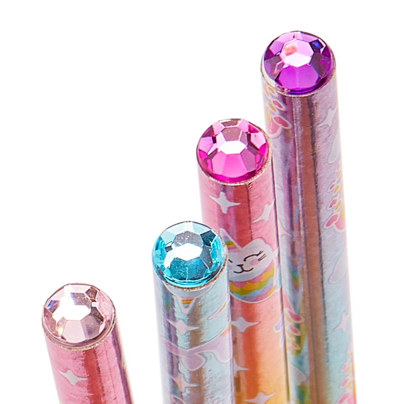 Rainbow Glitter Gem Writers Graphite Pencils – Green Hippo Gifts