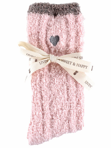 Cozy Simply Southern Fuzzy Sock with Heart