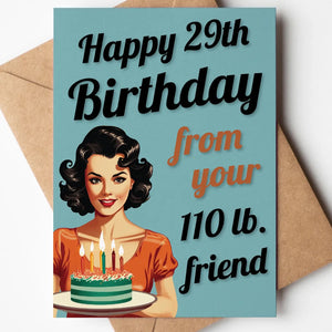 Happy 29th Birthday - Card