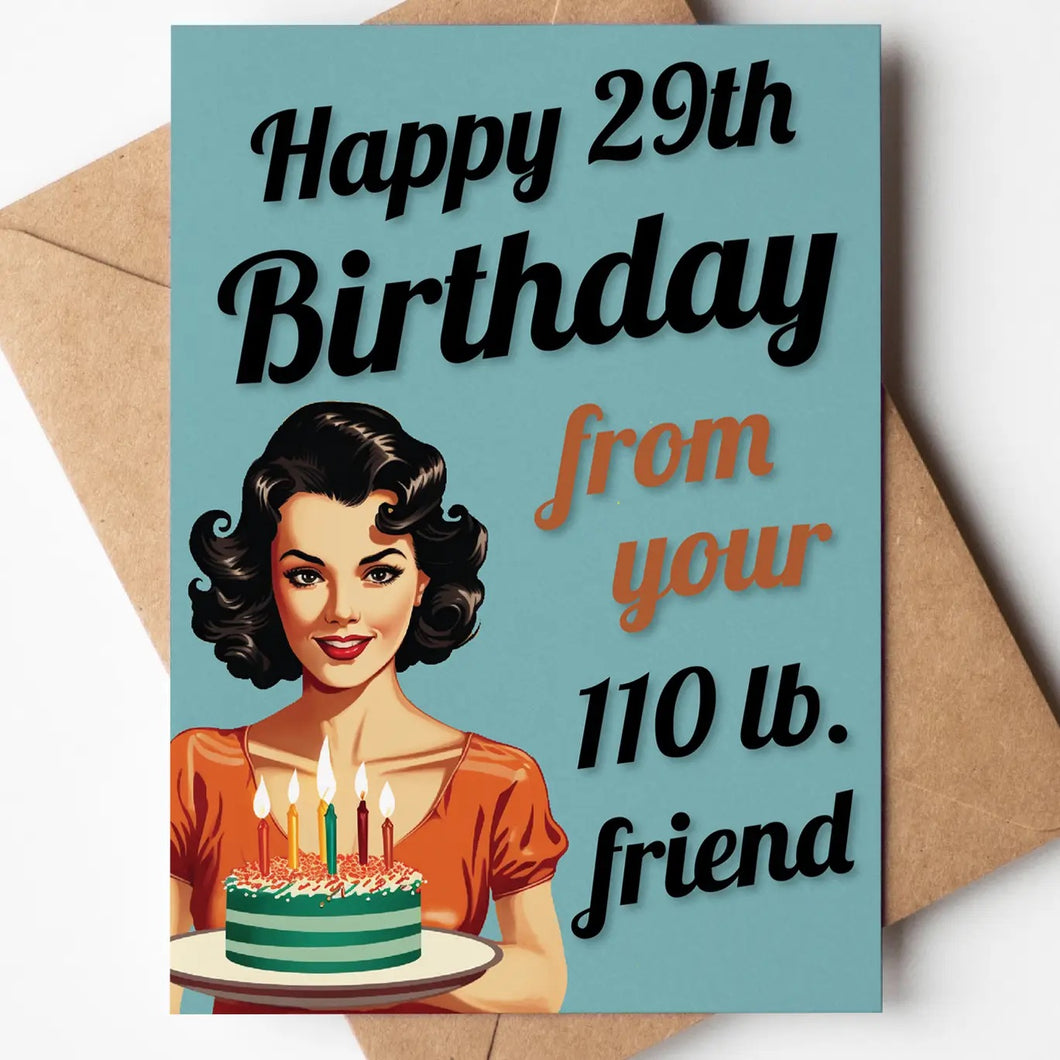Happy 29th Birthday - Card