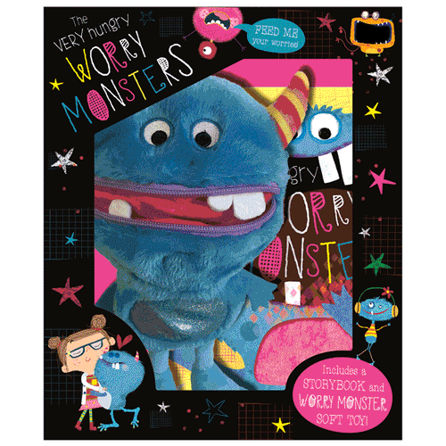 The Very Hungry Worry Monsters Plush and Book Set