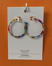 Sophia Hoop Resin Earrings