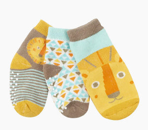 3pair Lion Baby & Toddler Terry Socks