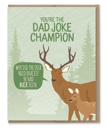 Dad Joke Champion Card