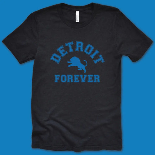 Royal Heather Detroit Forever Lions Tee