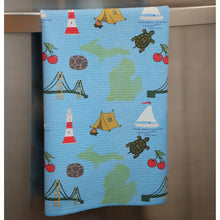 Emblems of Michigan Waffle Recycled Dish Towel