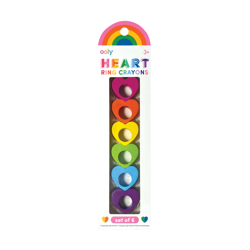 Heart Ring Crayons - Set of 6