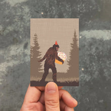 Sasquatch Cupcake Enclosure Card