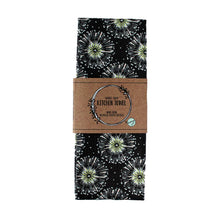 Black and White Allium | Double Sided Waffle Kitchen Towel