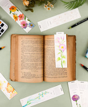 Grabie Watercolor Coloring Bookmarks Set of 12