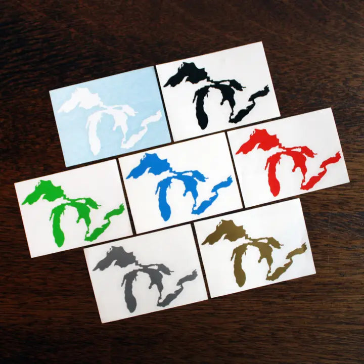 Great Lakes Die Cut Sticker - Assorted Colors
