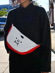 "Homeslice" Crescent Bag