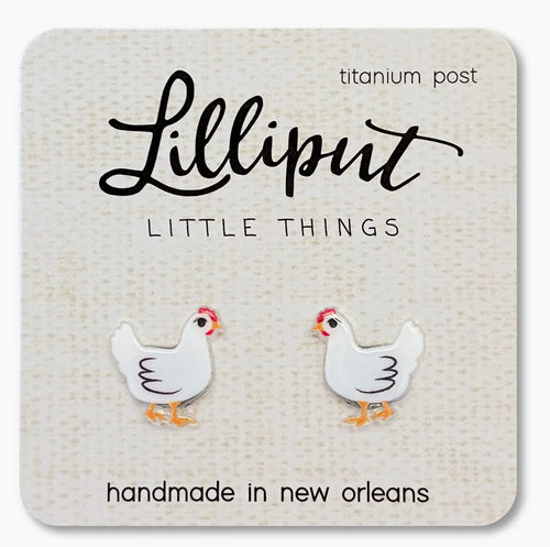 Lilliput Chicken Earrings