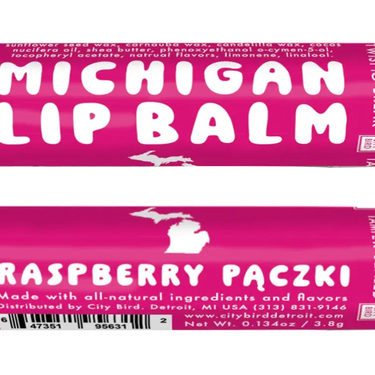 Raspberry Paczki Michigan Organic Lip Balm