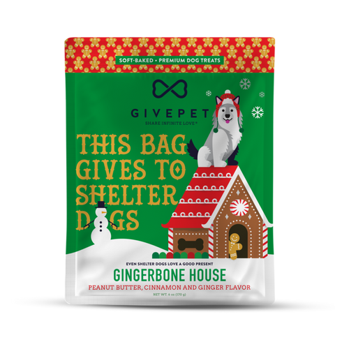 Gingerbone House Soft-Baked Dog Treats - 6oz Bag