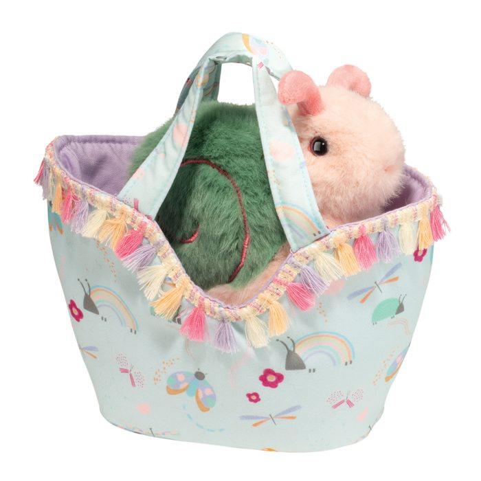 Beautiful Bugs Sassy Sak with Snail Douglas Plush