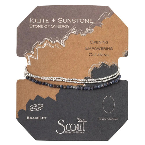 Delicate Stone Iolite & Sunstone-Stone of Synergy