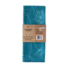 Teal Queen Anne's Lace | Two Sided Tea Towel