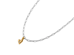 Gold Fidelia Small Heart Delicate Necklace