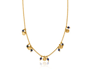 Blue Aurora Stainless Steel Necklace