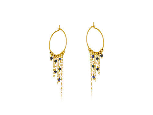 Blue Mary Stainless Steel Earrings
