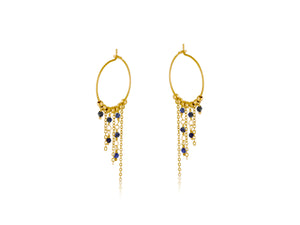 Blue Mary Stainless Steel Earrings
