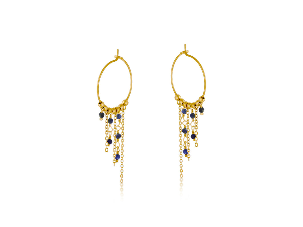 Blue Mary Stainless Steel Earrings