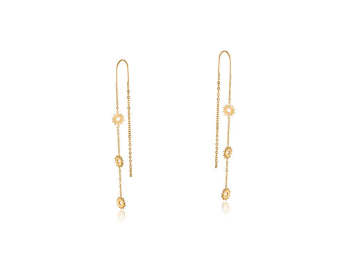 Gold Mira Stainless Steel Earrings