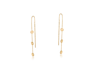 Gold Mira Stainless Steel Earrings