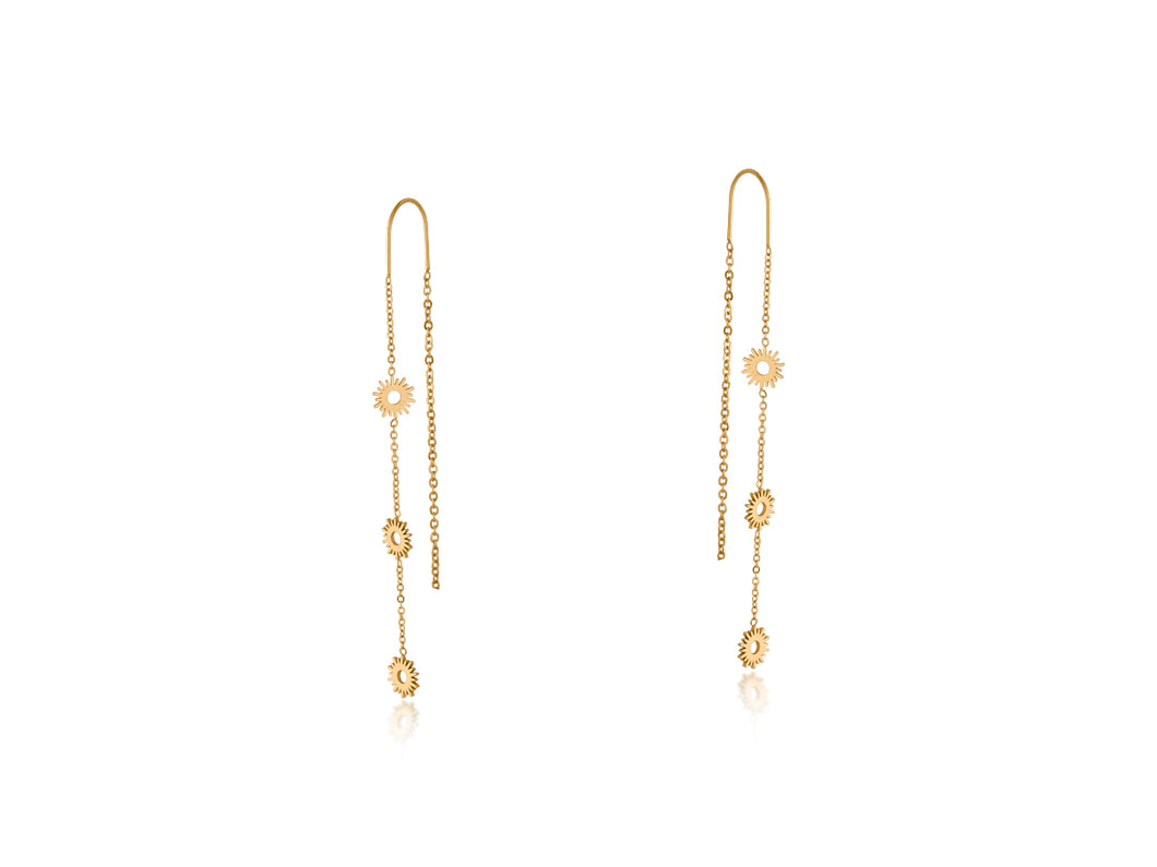 Gold Mira Stainless Steel Earrings