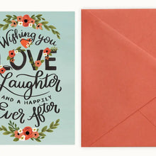 Wishing You Love and Laughter - Wedding and Engagement Card