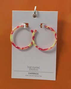 Emma Resin Statement Hoop Earrings