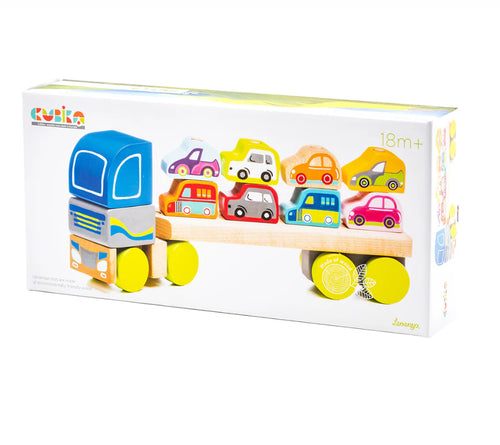 Cubika Wooden Truck & Cars
