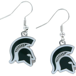 Michigan State Spartans Logo Dangle Earrings