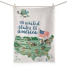States Map - United States Of America Tea Towel