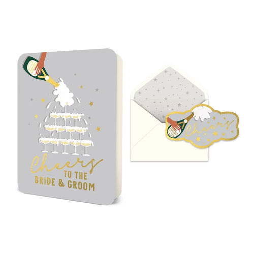 Cheers To The Bride & Groom Greeting Card