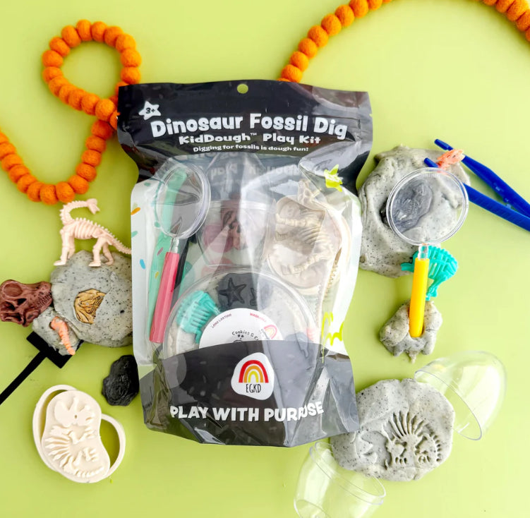 Dinosaur Fossil Dig KidDough Play Kit
