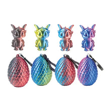 3D Printed Dragon Egg w/ Mini Dragon Keychain