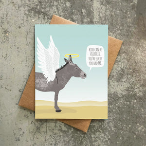 Kids Are Assholes Funny Mother's Day or Father's Day Card
