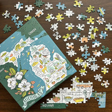 Illustrated Michigan Map Puzzle