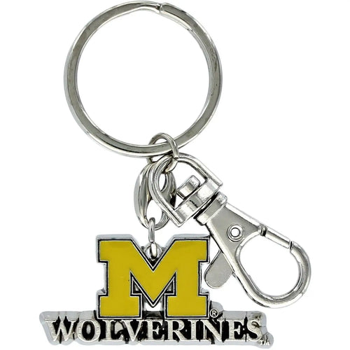 Michigan Wolverines Logo Heavyweight Keychain