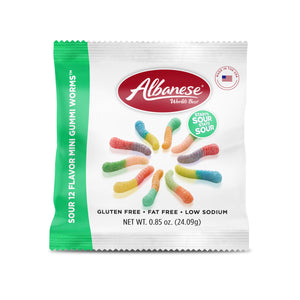 Sour 12 Flavor Mini Gummi Worms™ 0.85oz Bag