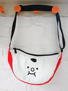 "Homeslice" Crescent Bag