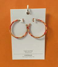 Hortense Resin Statement Hoop Earrings