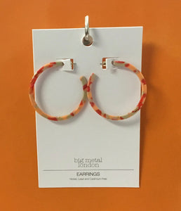 Hortense Resin Statement Hoop Earrings