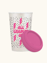 All Charged Up Glass Coffee Tumbler