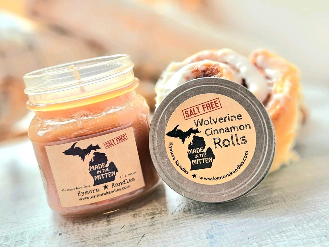 Wolverine Cinnamon Rolls  - Mini Mason Jar Candle
